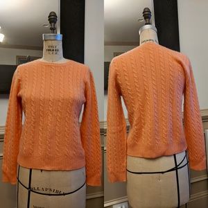 Ralph Lauren 100% cashmere cable knit sweater